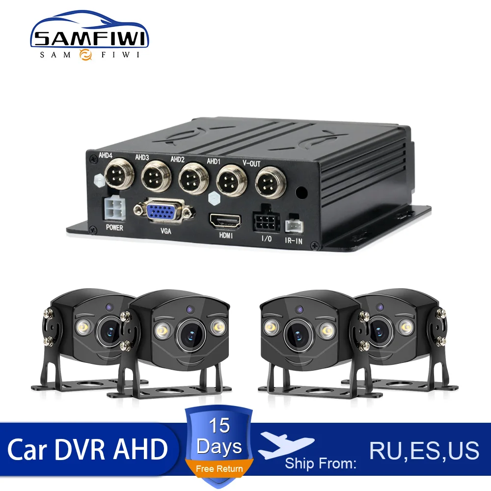 4 канальный Автомобильный видеорегистратор MDVR мобильный система