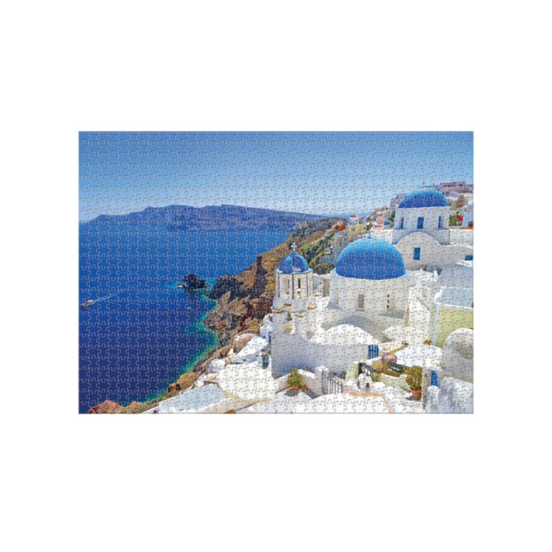 

1000Pcs/set Paper Jigsaw Puzzles AegeanSea Landscape Puzzles Educational Toys for Adults Kids M09