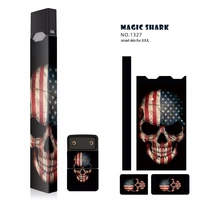 2019 hot 2 5d smart skin skull for juul wraps stickers cases cover sleeve protective stickers for juul battery and usb charger