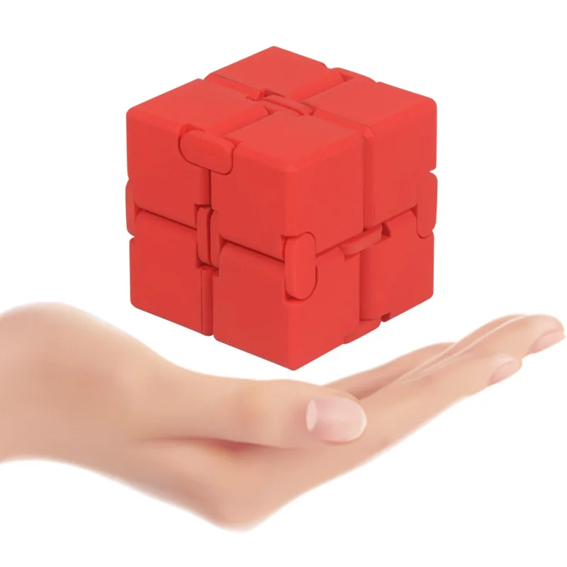 

infinity cube aluminium Cube Toys Premium Metal Deformation Magical Infinite stress relief Cube Stress Reliever for EDC Anxiety