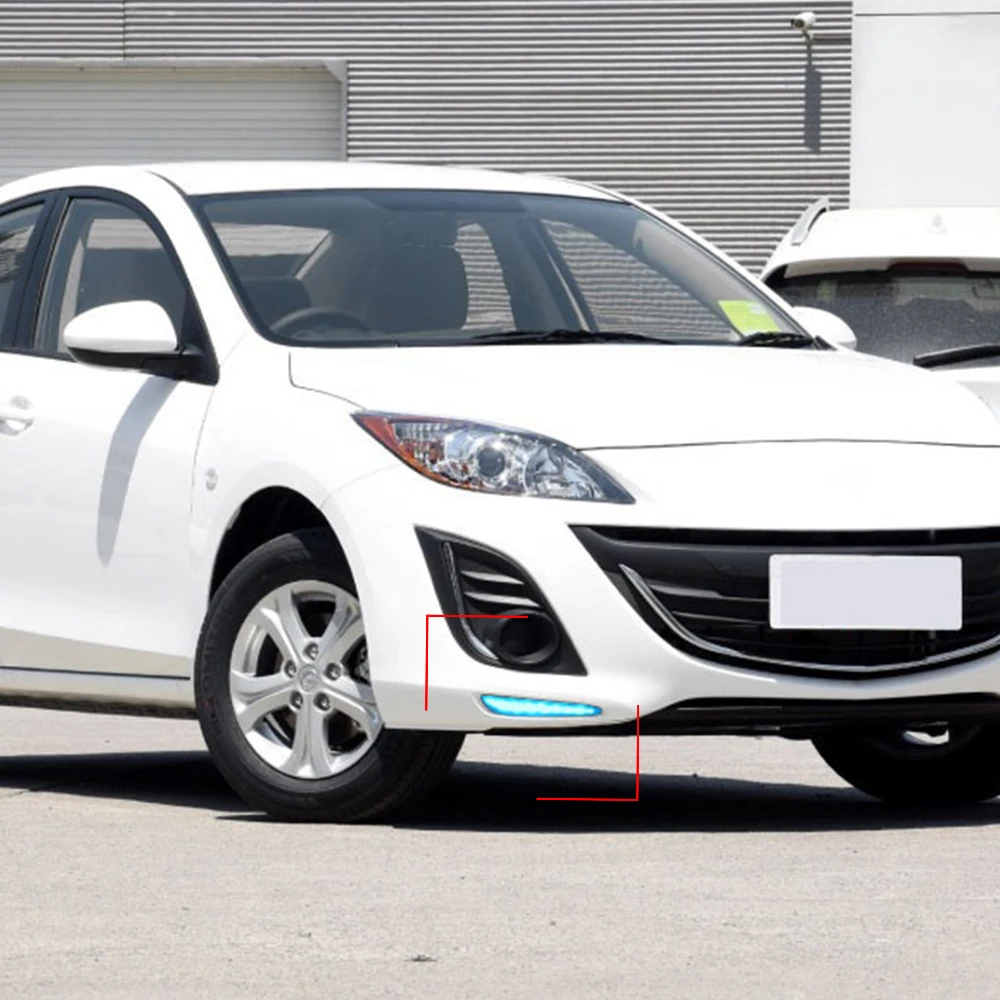 Дневные ходовые огни ДХО 2 шт. противотуманные фары желтый сигнал поворота 12 В