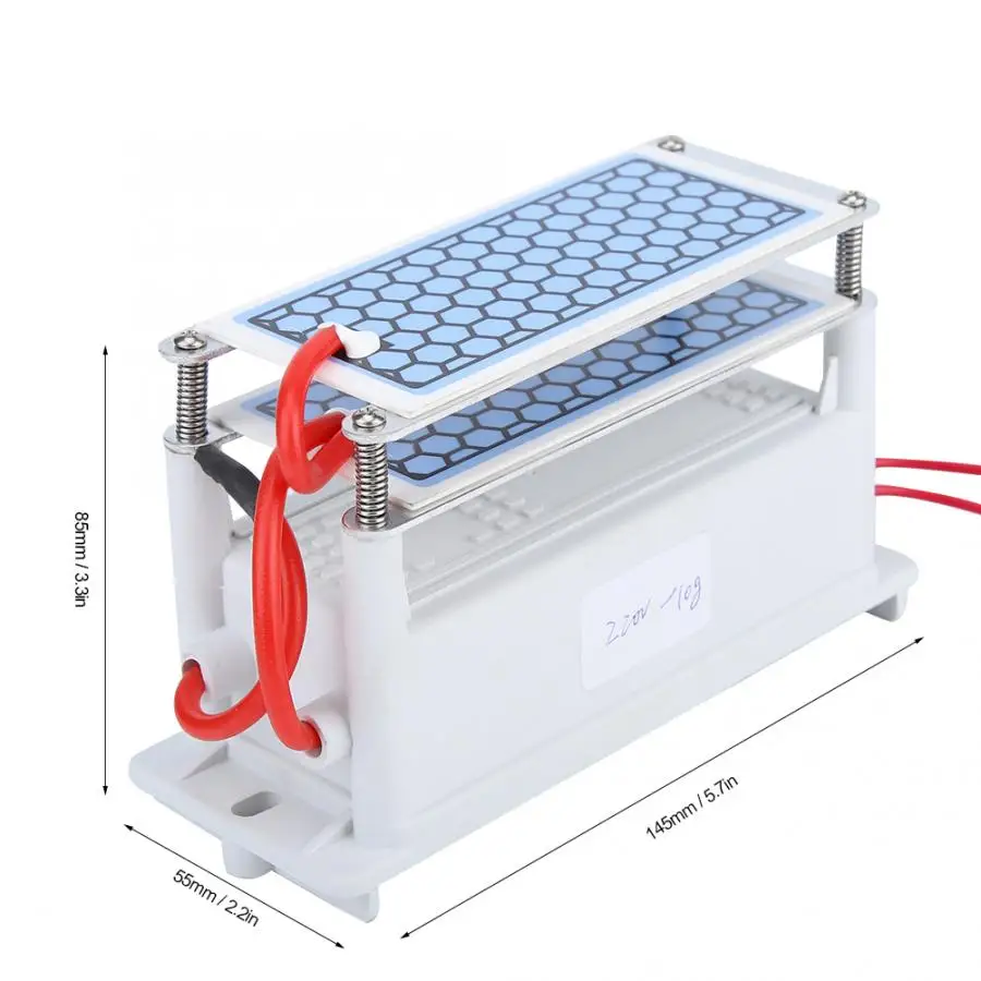 

220V 10g/h Ozone Generator Ceramic Plate Ozonizer Air Sterilizer Ozone Disinfection Machine New