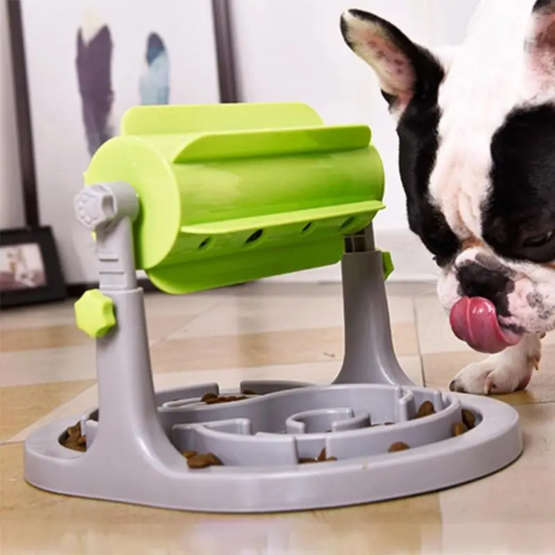 Игрушка для питомцев кормушка собак в форме ролика медленной утечки чаша