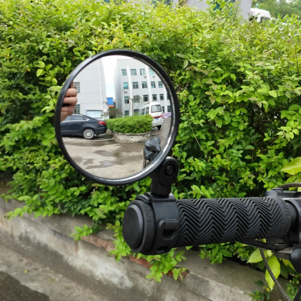 

Bicycle Rear View Mirror Bike Wide Range Back Sight Reflector 360 Degree Rotate Adjustable Cycling Handlebar Rearview Mirror