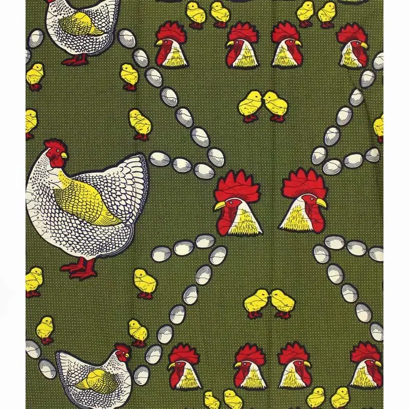 

100%Cotton Real Wax African Prints Fabric By The Yard Veritable Breathable Soft Ankara Nigerian Sewing Material For Dress VL 901