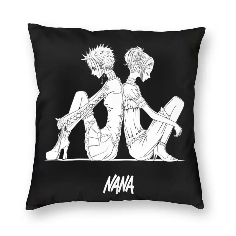 

Nana Osaki And Ren Honjo Cushion Cover Double Side Japan Anime Floor Pillow Case for Living Room Pillowcase Home Decoration