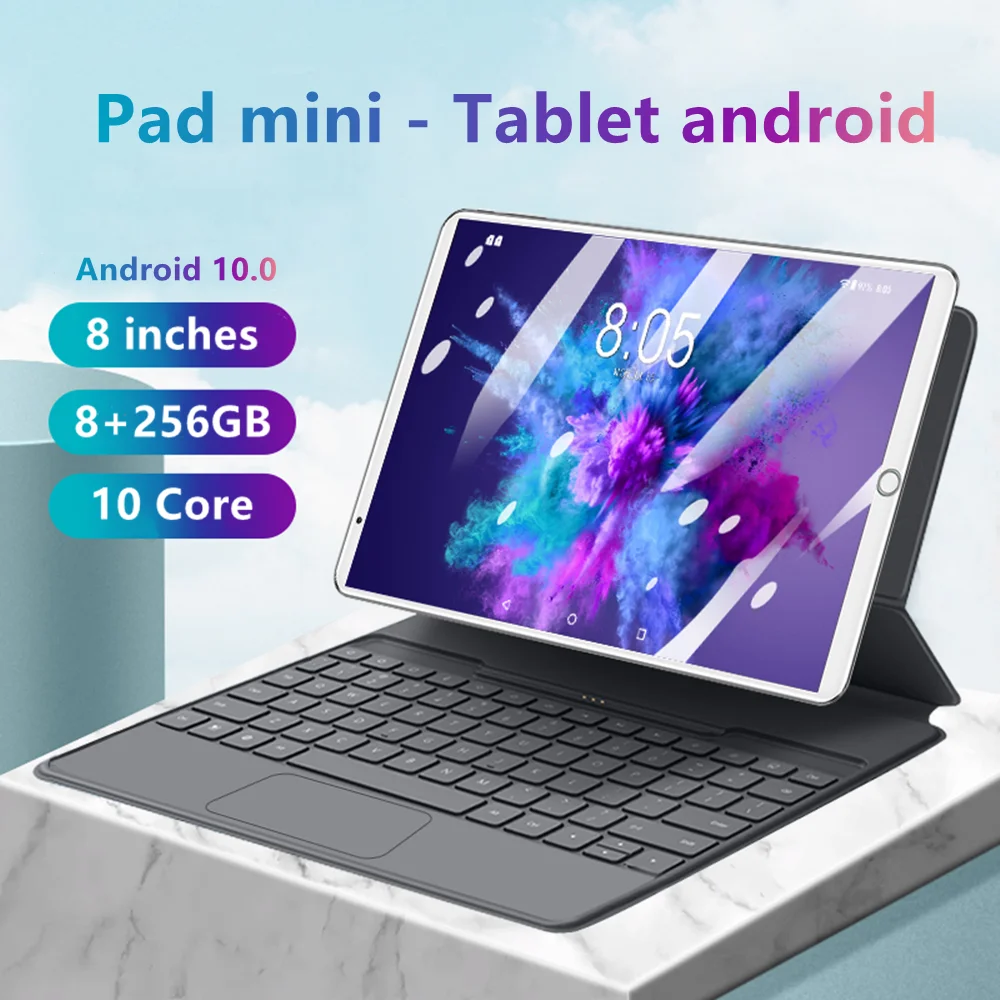 

Планшет с 10,1-дюймовым дисплеем, ОЗУ 8 Гб, ПЗУ 8,1 ГБ, android 256