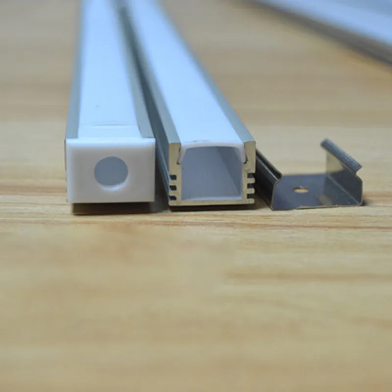 Бесплатная доставка светодиодный алюминиевый профиль с молочной прозрачной