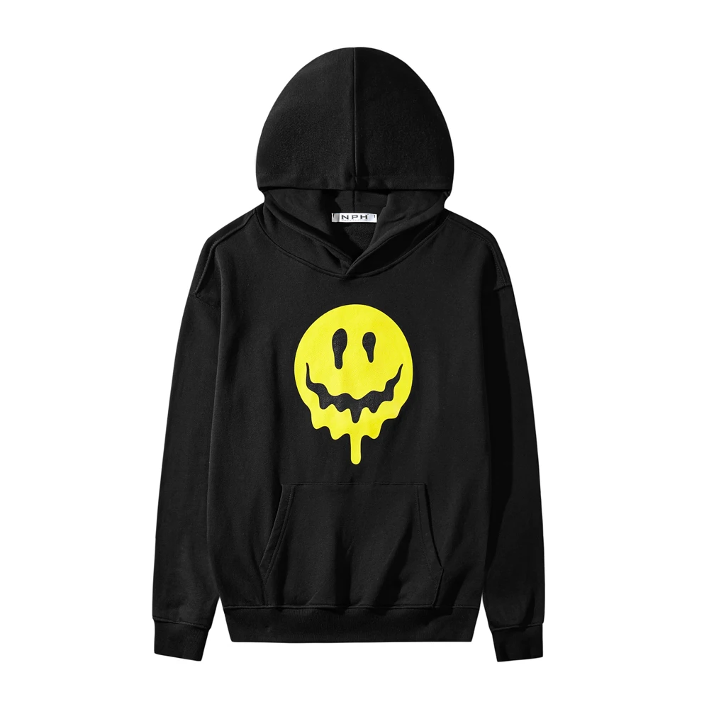 

New Men Punk Embroidery Bone Skull Hand Hoodies Hoody hooded Sweatshirts velvet Cotton Drake Thick Fleece Street Hip hop #A142