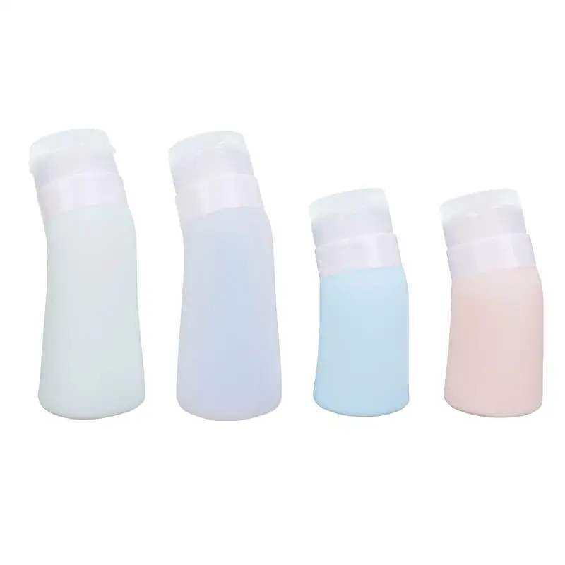 

4pcs Silicone Refillable Bottle Subpackaging Bottle Cosmetics Bottle for Travel