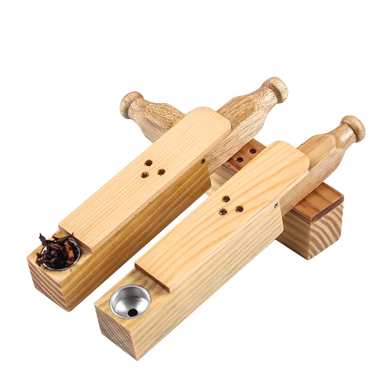 

High Quality handmade Solid Wood Pipe Retro vintage portable adjustable Smoking Pipe Tobacco Accessories Men's gifts