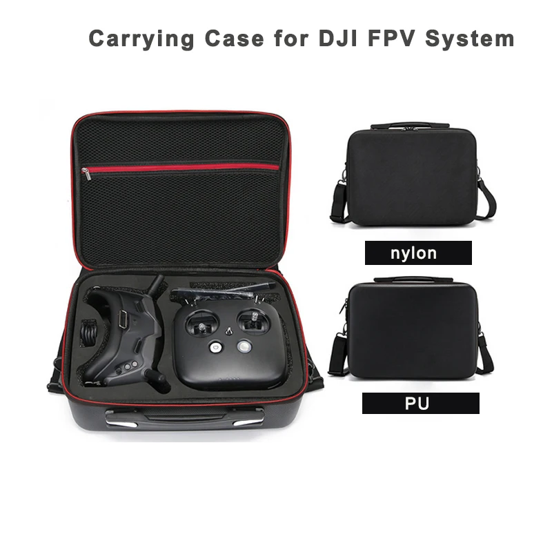 

Переносной дорожный Чехол для DJI FPV System Air Unit FPV Goggles Combo PU, сумка с плечевым ремнем, водонепроницаемая сумка