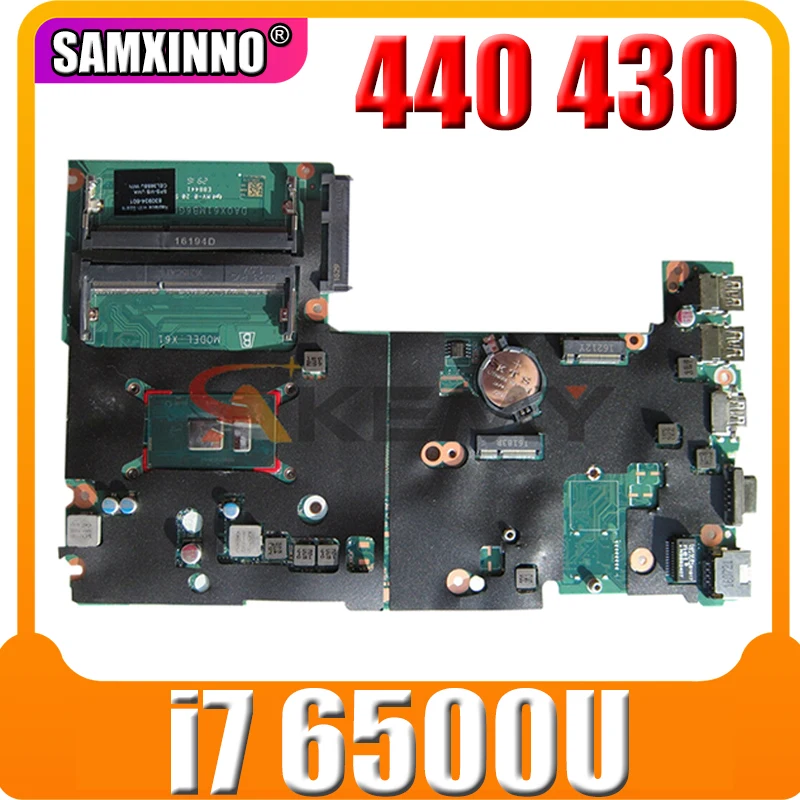 

DA0X61MB6G0 для ноутбука HP ProBook 440 430 G3, Материнская Плата ЦП i7 6500U DDR3 100%, тестовая работа 830940-001 830940-601
