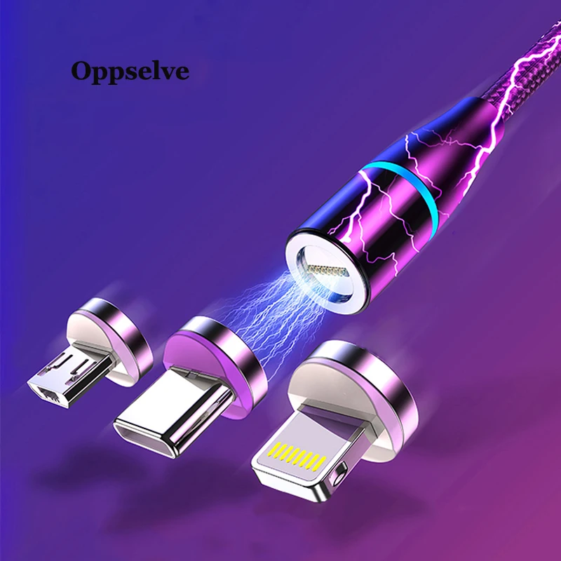 Магнитный кабель Micro USB Type C для iPhone 11 X Samsung S10 S9 быстрая зарядка магнитное зарядное
