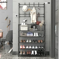 multifunctional shoe rack easy to assemble shoes boots shelf home dorm space saving metal organizer holder large shoe cabinet