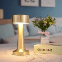 bar table lamp iron table lamp touch adjustable night light led warm lamp rechargeable built in battery with charger and gasket