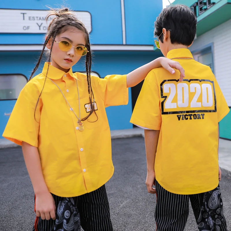 Для детей в стиле хип-хоп Детские костюмы модные уличных танцев для выступления