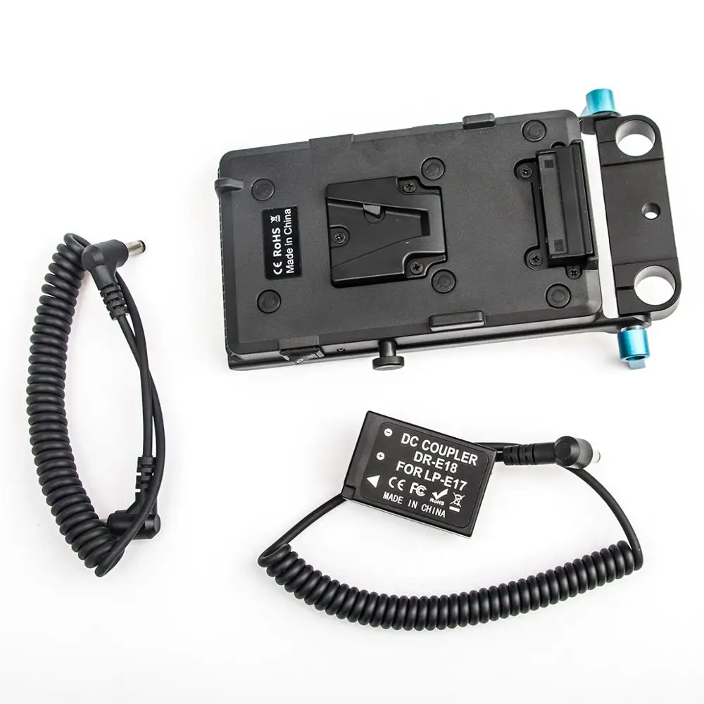 WY VG1Power система питания V крепление батареи пластина адаптер с LP E17 кабель для