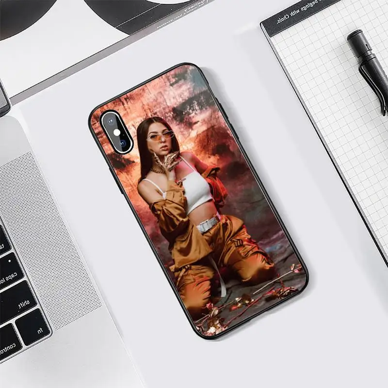 

eva queen singer luxury Phone Case coque Tempered glass For iphone 5C 6 6S 7 8 plus X XS XR 11 PRO MAX high quality capa