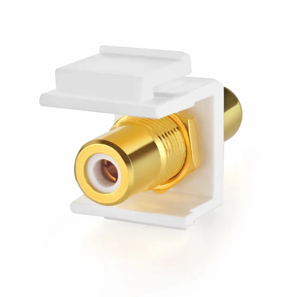 Разъем RCA Keystone Jack (5 шт. в упаковке) розетка с разъемом адаптера позолоченный