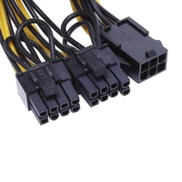 10pcslot pci e 6 pin to dual 62 pin 6 pin8 pin power splitter cable graphics card pcie pci express 6pin to dual 8pin power
