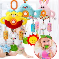 baby stroller toys bed hanging beads dolls baby bed bell plush hand ringing toddler toy for infant boys girls room decor stuffed