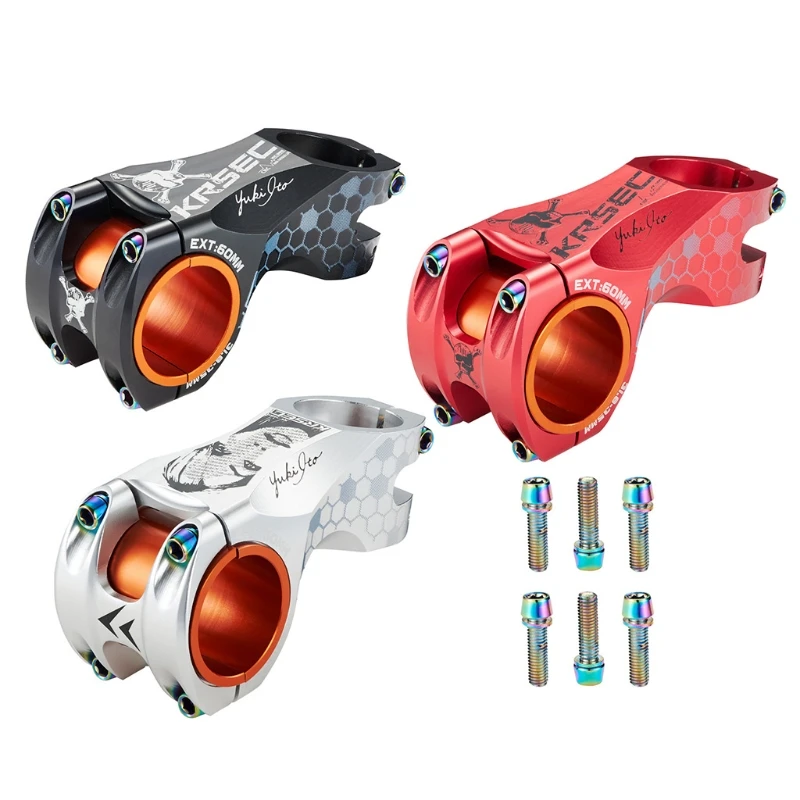 

6pcs MTB Road Bike Stem Screws M5/M6 Bicycle Handlebar Titanium Plated Bolts with Washer Cycling Accessories