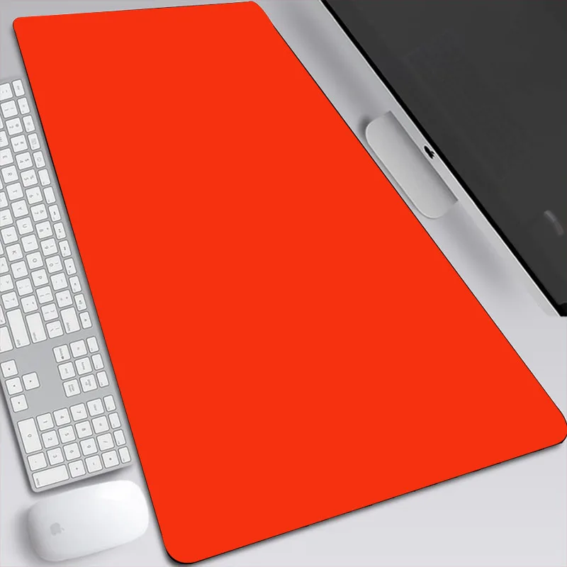 

Solid color Gaming Mouse Pad Lock- Edge Natural Rubber Keyboard desk mat mouse pad anime Computer Mousepad Gaming keyboard