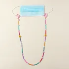 Женская цепочка на шею, модный шнурок с разноцветными бусинами для очков, шнурок для защиты от потери, цепочка для очков, маски