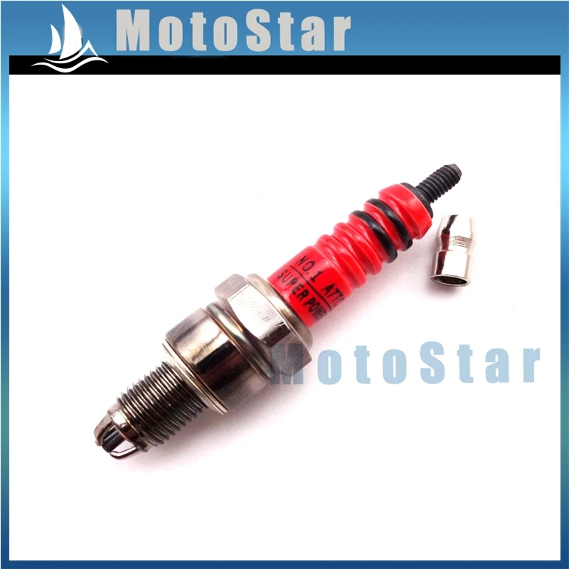 Трехэлектродная Свеча зажигания A7TC для 50cc 70cc 90cc 110cc 125cc моторный питбайк