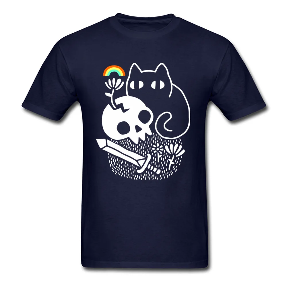 

2020 Latest Fashion Men's T Shirt Big Mens Clothing Cotton Fabric Cat and Skull Tops T Shirt Group Tee Shirts