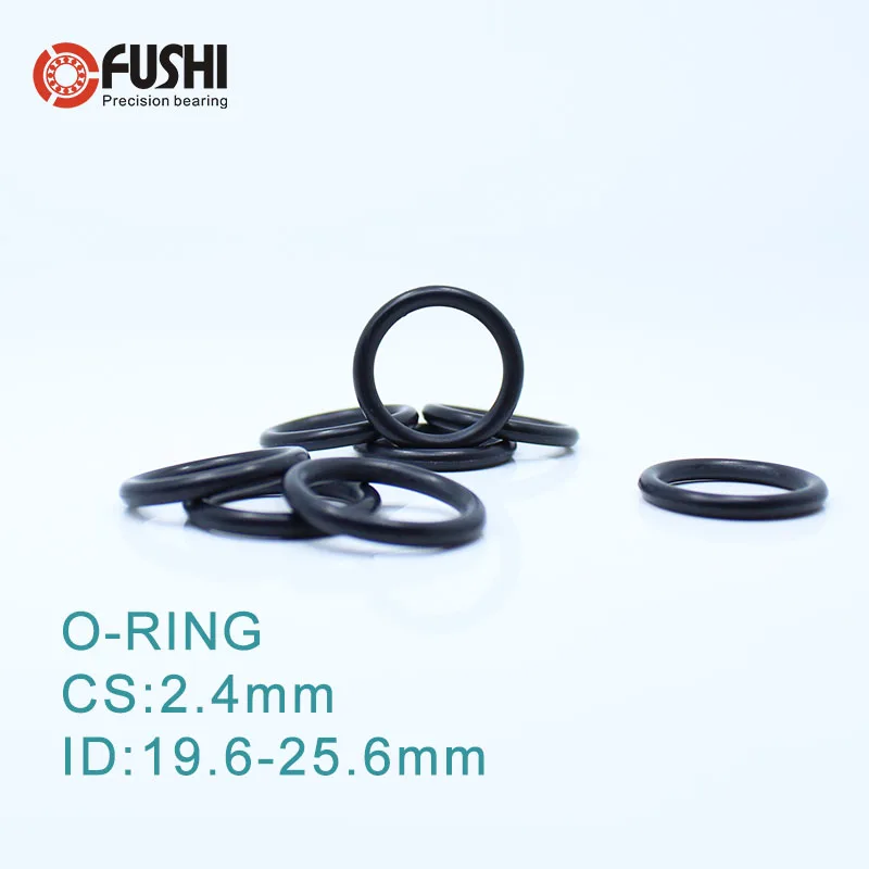 

CS2.4mm EPDM O RING ID 19.6/20.2/20.6/21.2/21.6*2.4 mm 100PCS O-Ring Gasket Seal Exhaust Mount Rubber Insulator Grommet ORING