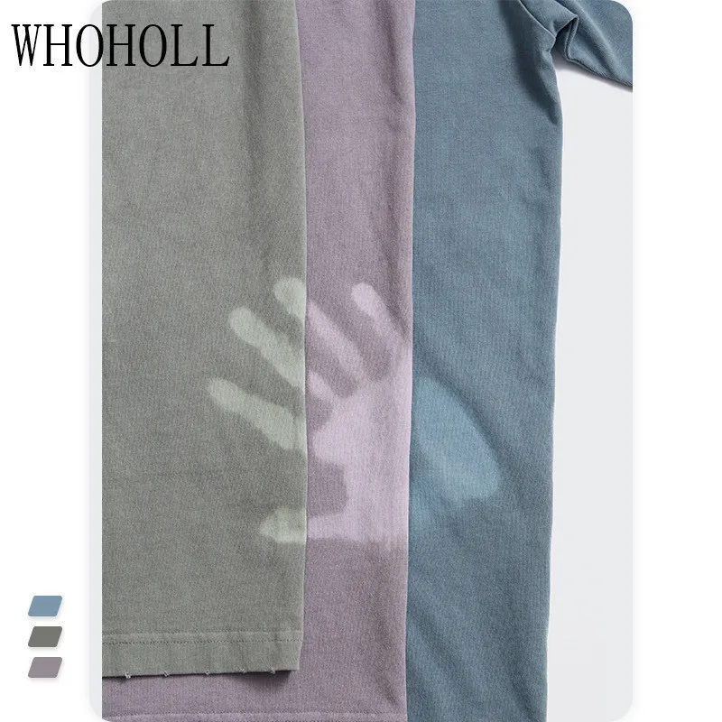 

Man T-shirt 2021 Thermo-Responsive Change Colour T-shirt Spring Man Women Couples Solid Tshirts Loose Simple Men's Short Sleeve