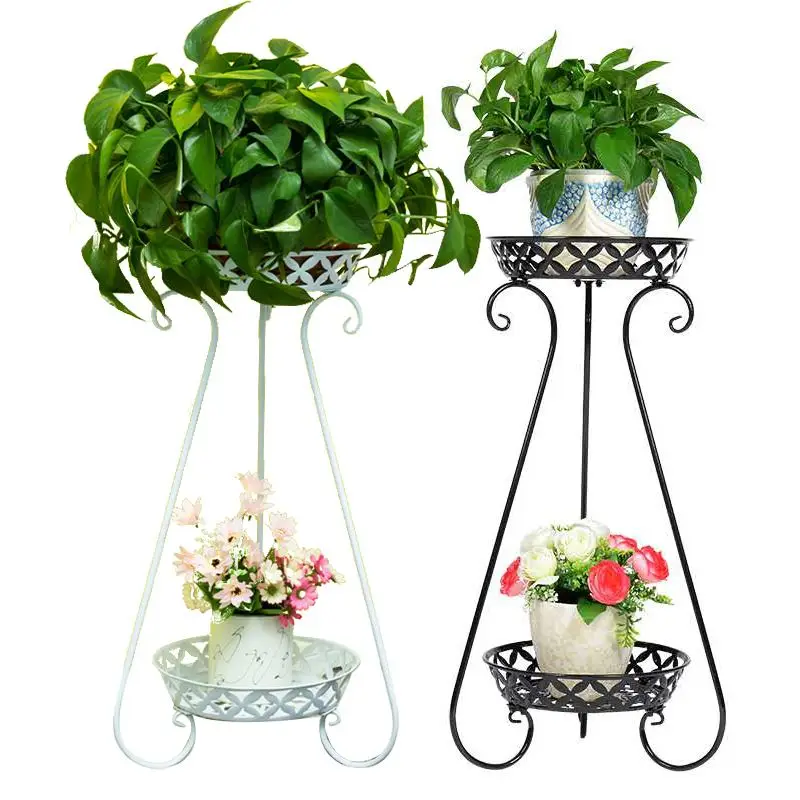 

2 Layers Plant Stand Indoor Shelves Plant Holder Plant Rack Flower Stand for Living Room Indoor Garden Balcony Decorations