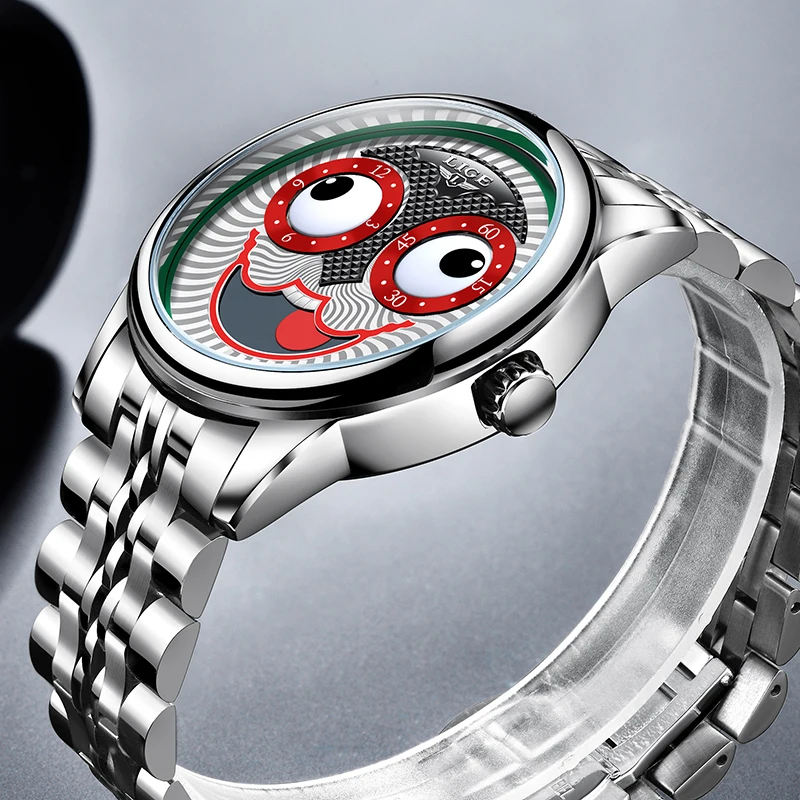 

LIGE Joker Watches automatic Men watches top brand luxury Tourbillon Skeleton Waterproof men mechanical watch Relogio Masculino
