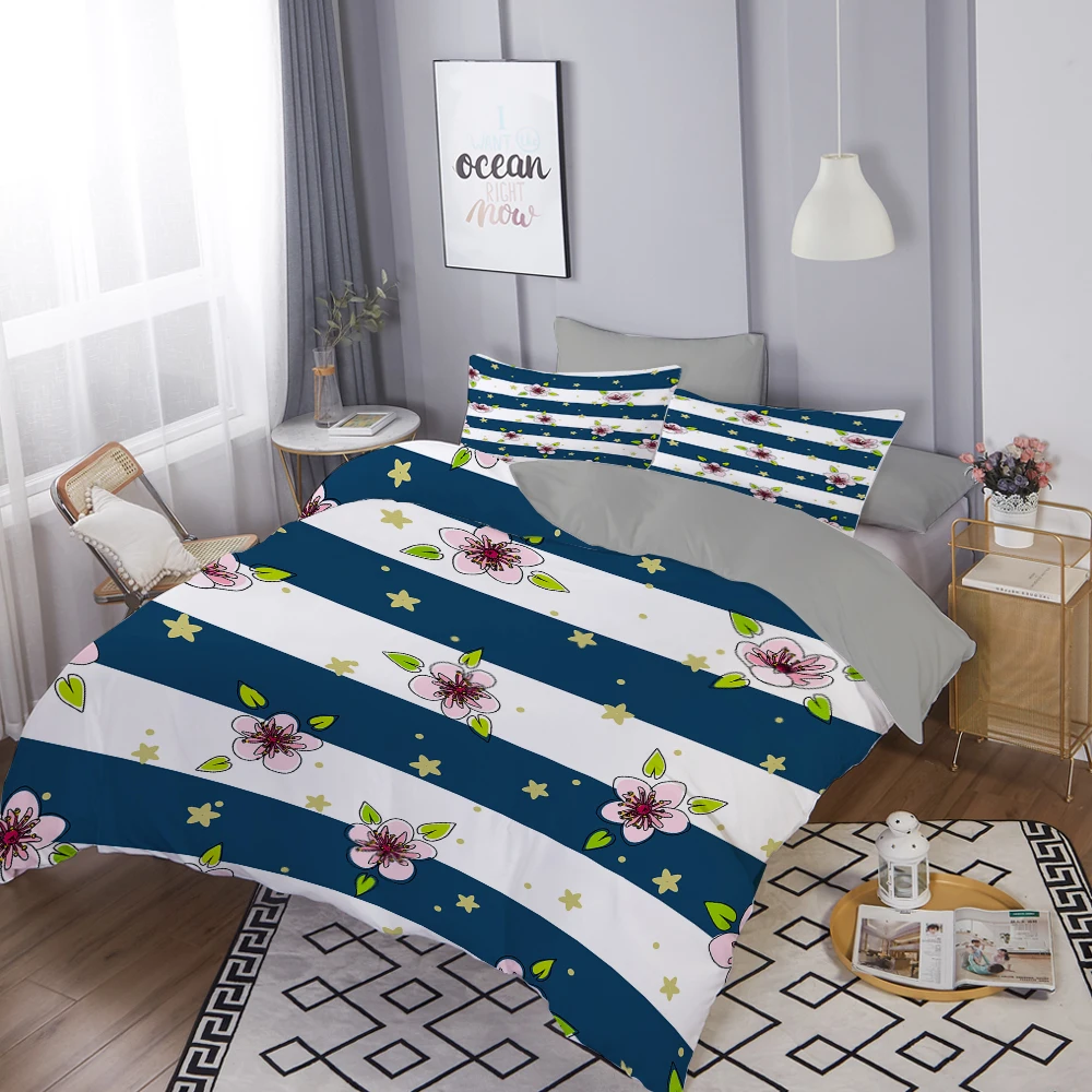 

ZEIMON 2/3Pcs Chic Rose 3D Bedding Set Teens Adult Flowers Blanket/Quilt/Duvet Cover Queen King Size And Pillowcase Bedclothes