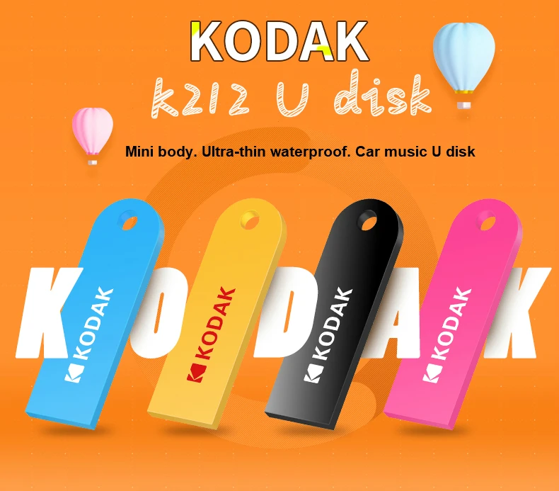 Kodak K212 мини USB флеш-накопитель 16 Гб 64 ГБ флеш-карта памяти 32 ГБ флеш-накопитель USB 2,0 Флешка 64 Гб Память USB