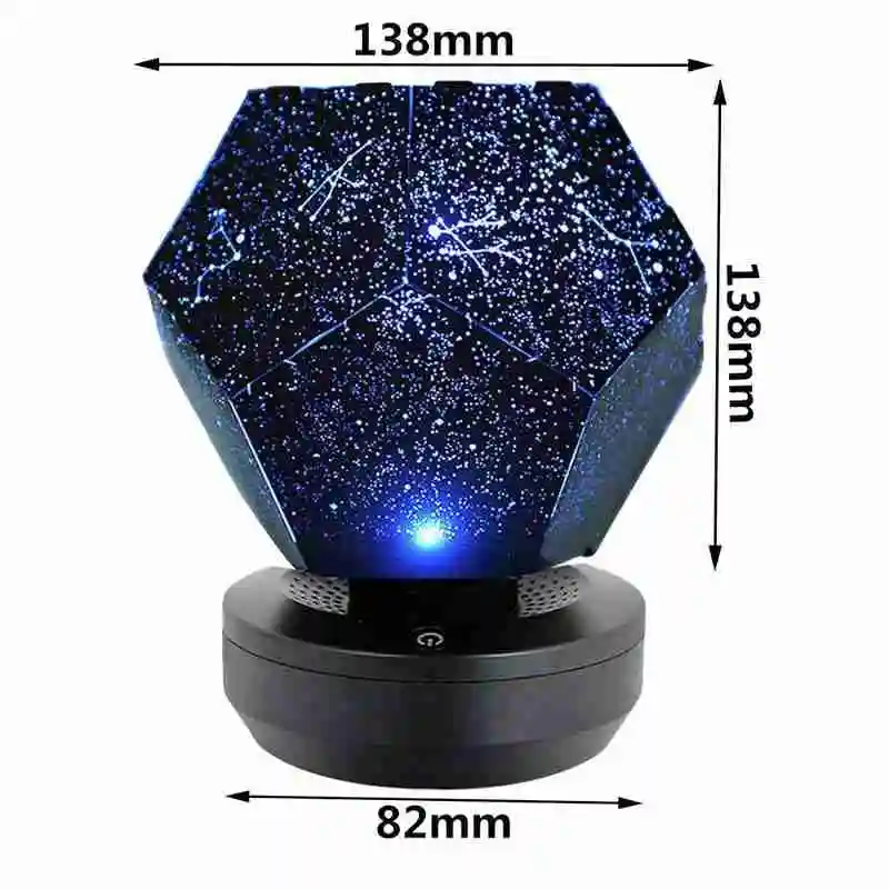 

1Set Skylight Night Light Starry Sky Night Light USB Cosmos Rechargable Lamp Supplies Projector Celestial Star Romantic Dec M4I6