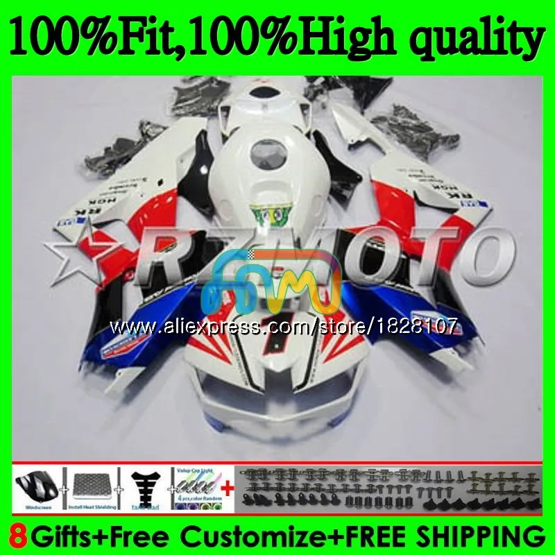 

Injection For HONDA CBR600 RR CBR600RR F5 13 14 15 16 17 146BS.86 blue white CBR 600RR 600 RR 2013 2014 2015 2016 2017 Fairing