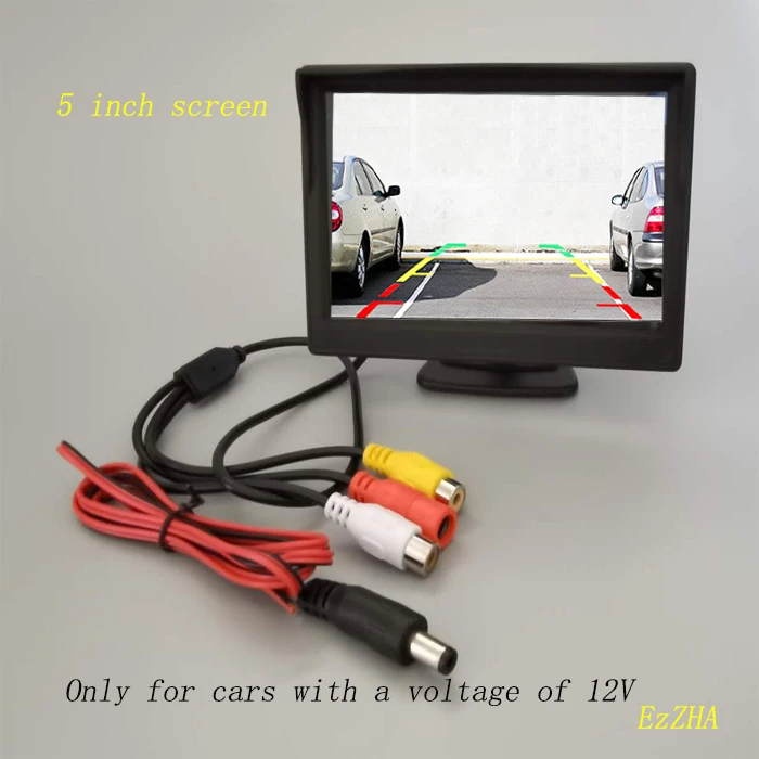 

5 Inch inch Car Monitor TFT LCD 5" HD Digital 16:9 800*480 Screen 2 Way Video Input For Reverse Rear View Camera DVD VCD