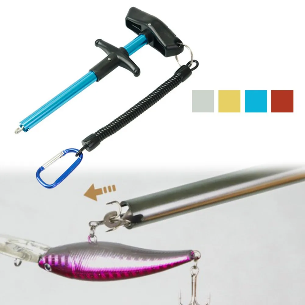 

Portable Fishing Hook Remover Puller Detacher Anti-slip T-Handle Extractor Hook Disgorger Fishing Tackle Accessories 4 Colors