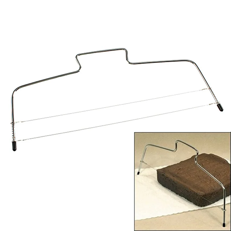 4 шт./лот из нержавеющей стали регулируемая проволока слайсер для торта