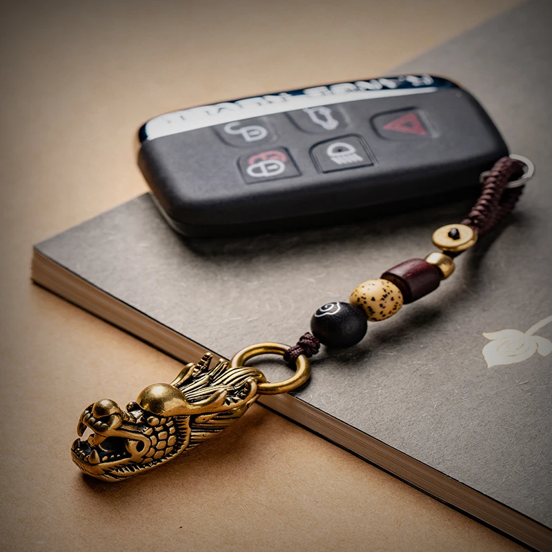 Металлические подвески для автомобильных ключей латунный брелок с головой