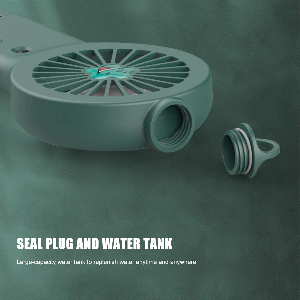 

USB Rechargeable 2 in 1 Humidifier Mini Neck Fan Portable Silent Handheld Summer Personal Cooling Water Spray Fan Dropshipping