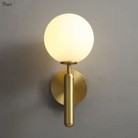 modern american copper g9 led wall scones glass globe led wall lamp living room wall lighting led luminarias lamparas fixture