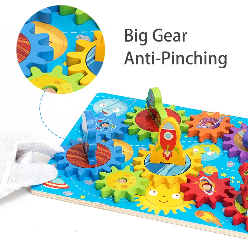 Обучающие деревянные игрушки Монтессори для детей Экипировка головоломка