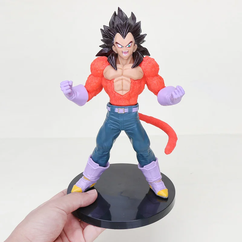 10-26 см Dragon Ball Z красный Сон Гоку Вегета SS4 ПВХ фигурка Gogeta Dragonball GT Super Saiyan 4 Коллекционная модель игрушки куклы - Цвет: 3865 20cm opp