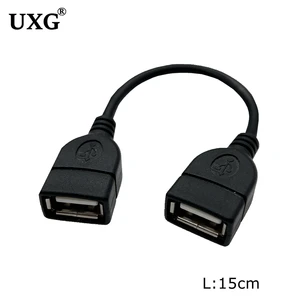 USB CABLE FEMALE TO FEMALE 15CM USB 2.0 TYPE A F/F ADAPTER Male to Female Short Cable Cord 0.15M