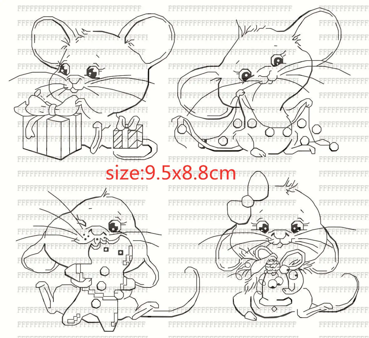 

Animals Mouse Transparent Silicone Rubber Stamp And Die Sheet Cling Scrapbooking DIY Cute Pattern Photo Album