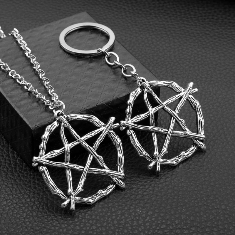 Винтажный крутой металлический Люцифер геометрический амулет Baphomet ожерелье из